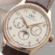 Replica IWC Portuguese Moonphase Gold Case White Face Watch (4)_th.JPG